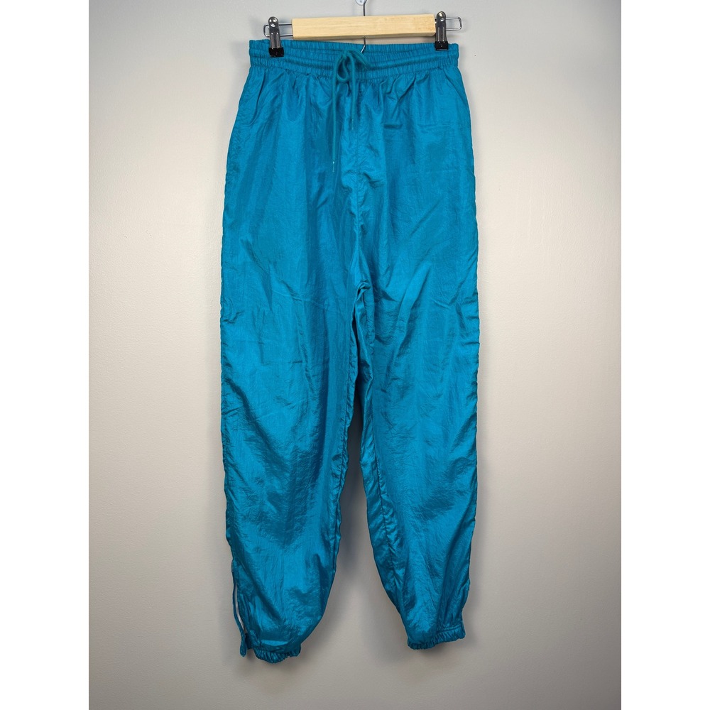 VTG 80s 90s Tracksuit Womens‎ Teal Pink Multicolor Windbreaker Set Reversible - Picture 4 of 16